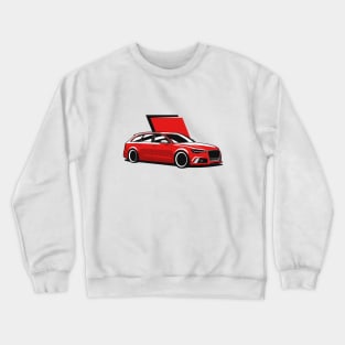 Red A6 RS6 Avant Crewneck Sweatshirt